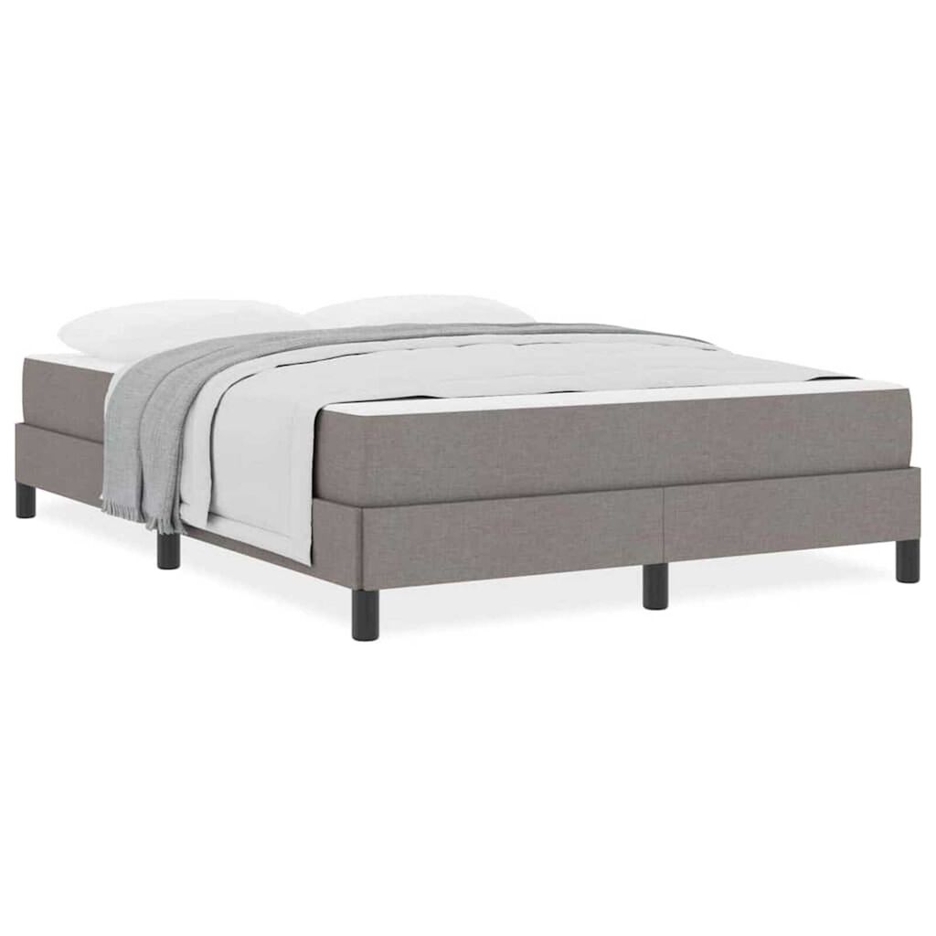 vidaXL Κρεβάτι με ελατήρια με στρώμα Taupe 160 x 200 cm ύφασμα