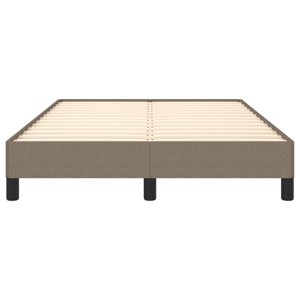 vidaXL Πλαίσιο Κρεβατιού χωρίς στρώμα Taupe 120x190 εκ. Υφασμάτινο