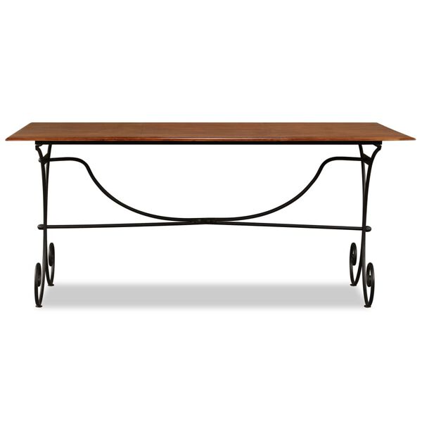 vidaXL Τραπεζαρία 180 x 90 x 76 εκ. Μασίφ Ξύλο με Μελί Φινίρισμα