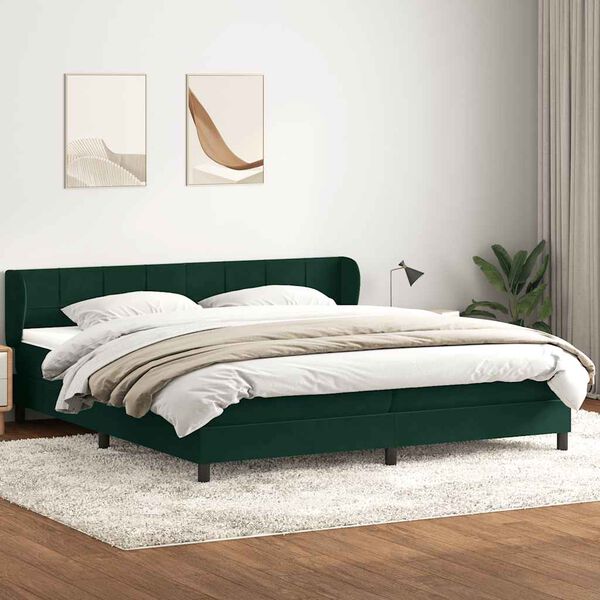 vidaXL Box Spring &Kappa;&rho;&epsilon;&beta;ά&tau;&iota; &mu;&epsilon; &sigma;&tau;&rho;ώ&mu;&alpha;&tau;&alpha; &Sigma;&kappa;&omicron;ύ&rho;&omicron; &pi;&rho;ά&sigma;&iota;&nu;&omicron; &Beta;&epsilon;&lambda;&omicron;ύ&delta;&iota;&nu;&omicron;