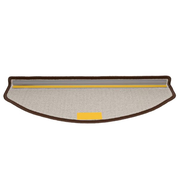 vidaXL Πατάκια Σκαλοπάτια 10 τεμ. 65x24x4 εκ. Καφέ Καφέ Ημίστρογγυλά Μεγάλα