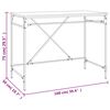 vidaXL Γραφείο Μαύρο 100 x 50 x 75 εκ. Επεξεργασμένο Ξύλο / Σίδηρος