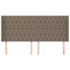 vidaXL Κεφαλάρι με Πτερύγια Taupe 203x16x118/128 εκ. Υφασμάτινο