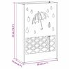vidaXL Σχέδιο & βάση αποθήκευσης Ροζ 28 x 12 x 41 εκ Μέταλλο