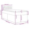 vidaXL Κρεβάτι Boxspring με Στρώμα Σκούρο Πράσινο 90x190 εκ. Βελούδινο