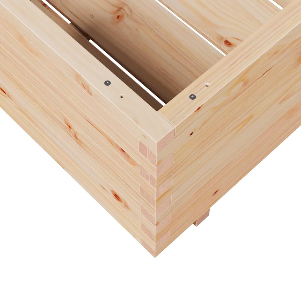 vidaXL Ζαρντινιέρα Κήπου 70x70x49,5 εκ από Μασίφ Ξύλο Πεύκου