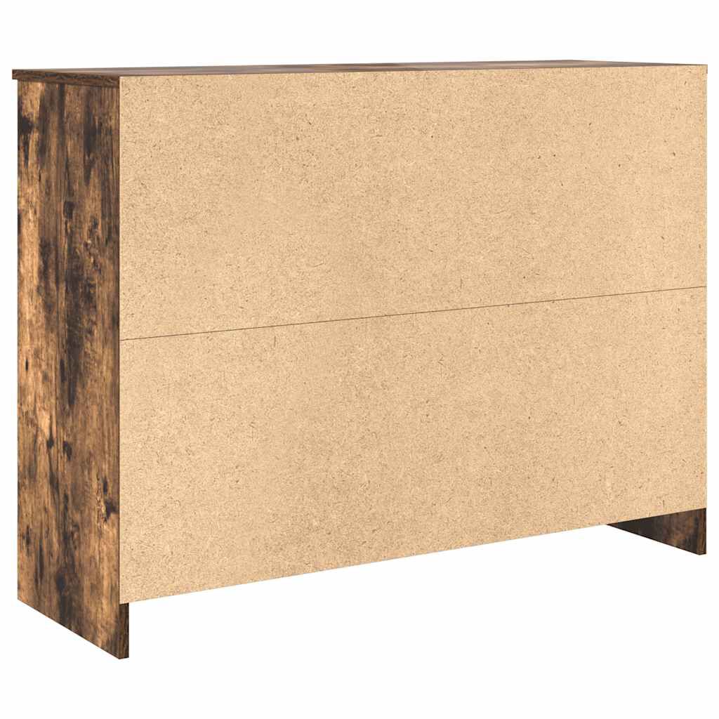 vidaXL Συρταριέρα με Συρτάρια Καπνιστή Δρυς 101x35x76 εκ. Επεξ. Ξύλο