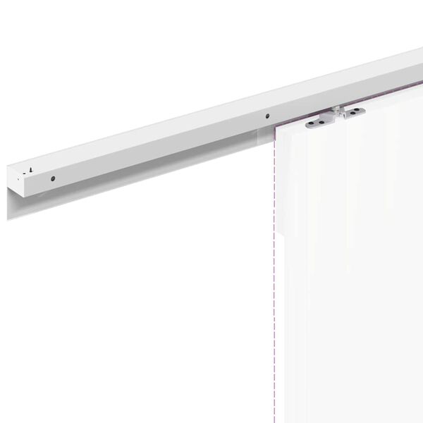 vidaXL Κιτ υλικού συρόμενης πόρτας 183 cm Κράμα αλουμινίου Sliver