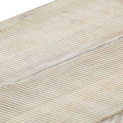 vidaXL Τραπεζάκι Σαλονιού Λευκό 110x50x40 εκ. από Μασίφ Ξύλο Μάνγκο