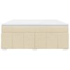 vidaXL &Kappa;&rho;&epsilon;&beta;ά&tau;&iota; Boxspring &mu;&epsilon; &Sigma;&tau;&rho;ώ&mu;&alpha; &Kappa;&rho;&epsilon;&mu; 180x200 &epsilon;&kappa;. &Upsilon;&phi;&alpha;&sigma;&mu;ά&tau;&iota;&nu;&omicron;