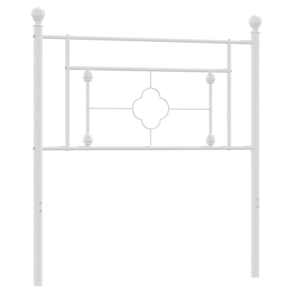 vidaXL Κεφαλάρι Λευκό 90 εκ. Μεταλλικό