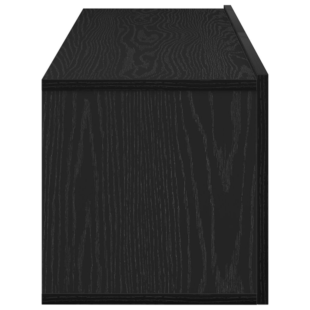 vidaXL Κόγχες τηλεόρασης 2 τεμ Μαύρο Δρύς 100x30x30 εκ Επεξεργασμένο ξύλο