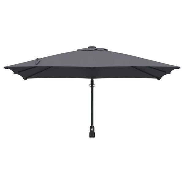vidaXL Ομπρέλα Κήπου Ανθρακί και Μαύρο 248.5 x 247.5 x 160 εκ.