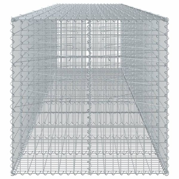 vidaXL Συρματοκιβώτιο με Κάλυμμα 550x100x100εκ από Γαλβανισμένο Χάλυβα