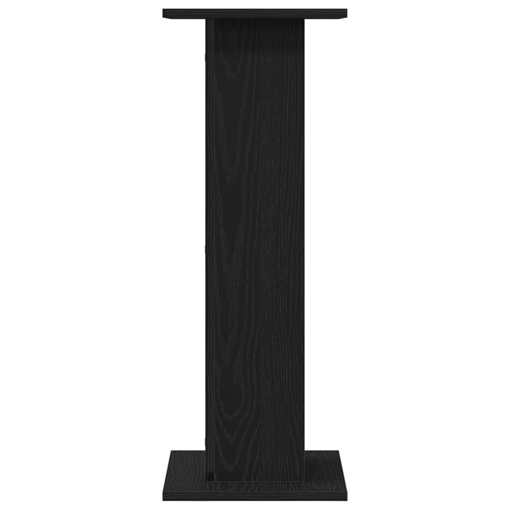 vidaXL Βάσεις Ηχείων 2 τμχ Μαύρο Δρυς 30x30x80 εκ Επεξεργασμένο Ξύλο