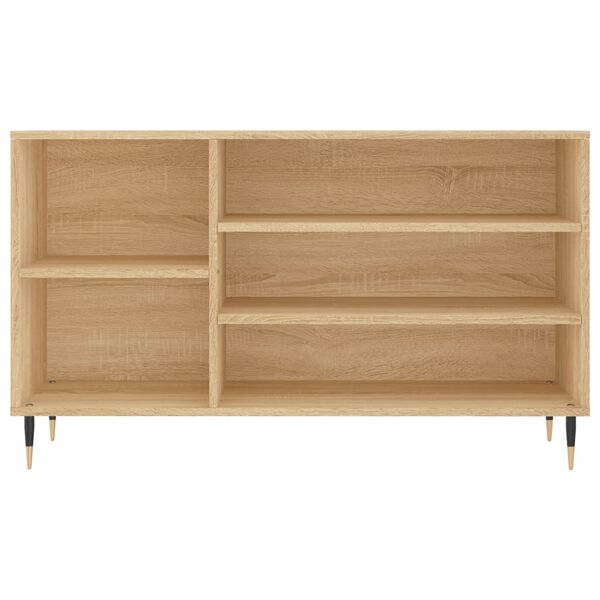 vidaXL Παπουτσοθήκη Sonoma Δρυς 102x36x60 εκ. από Επεξεργασμένο Ξύλο
