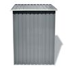 vidaXL Αποθήκη Κήπου Γκρι 204 x 132 x 186 εκ. Μεταλλική