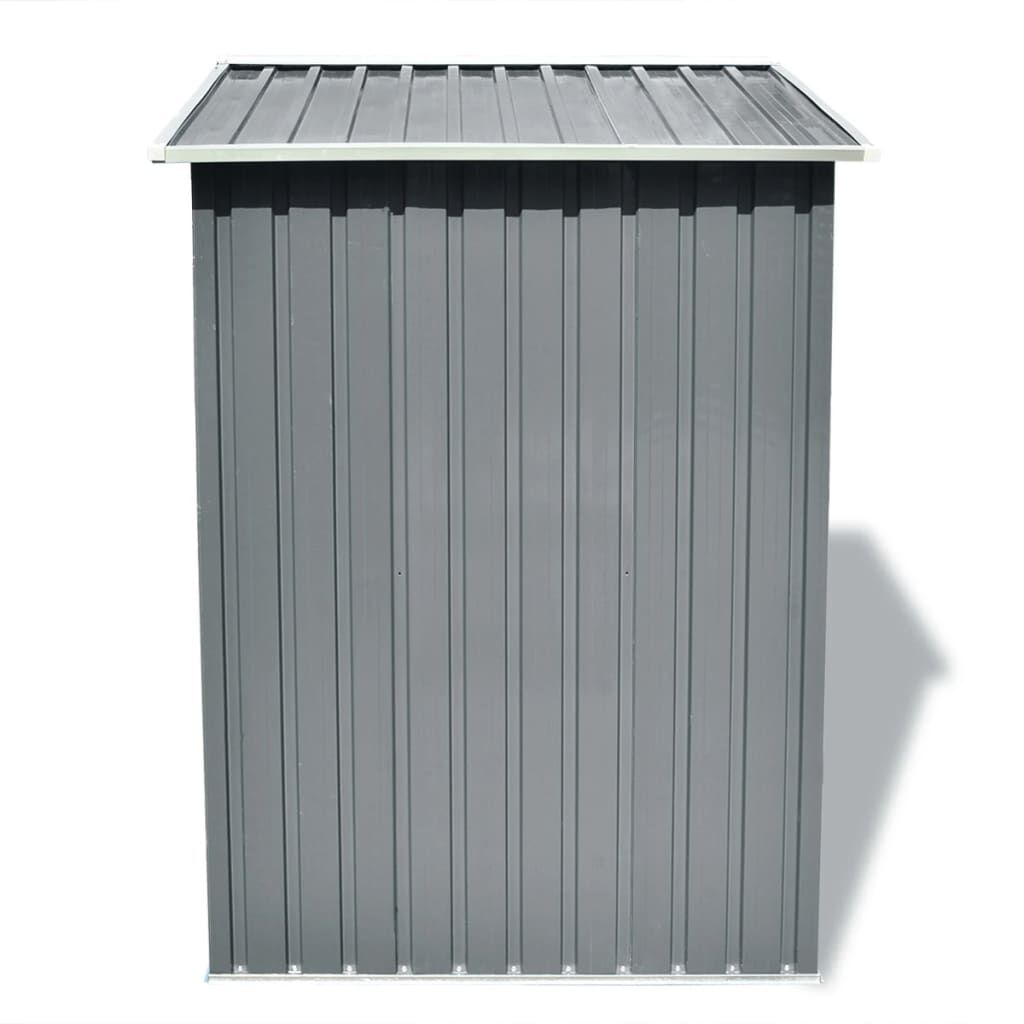 vidaXL Αποθήκη Κήπου Γκρι 204 x 132 x 186 εκ. Μεταλλική