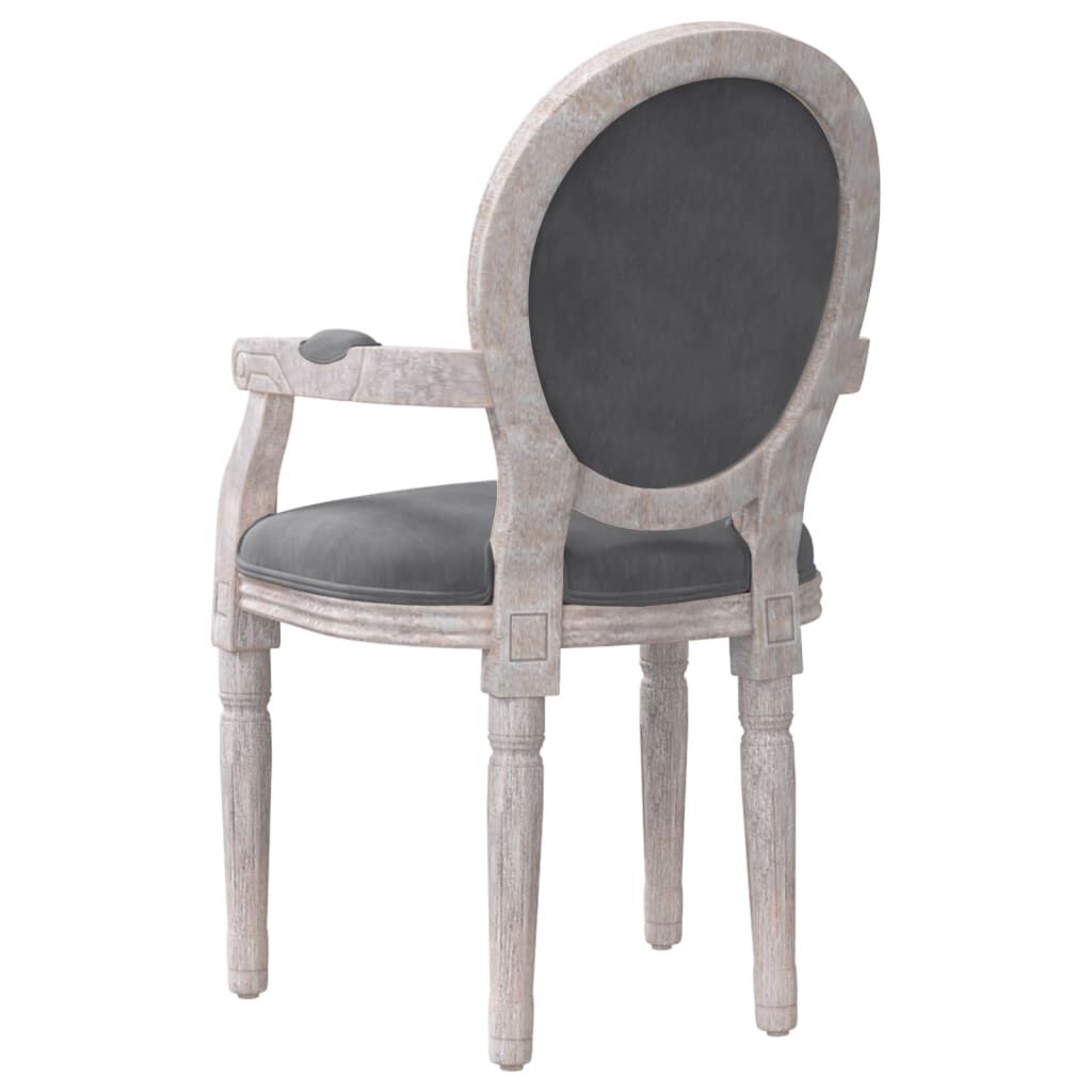 vidaXL Καρέκλα Τραπεζαρίας Σκούρο Γκρι 54 x 56 x 96,5 εκ. Βελούδινη