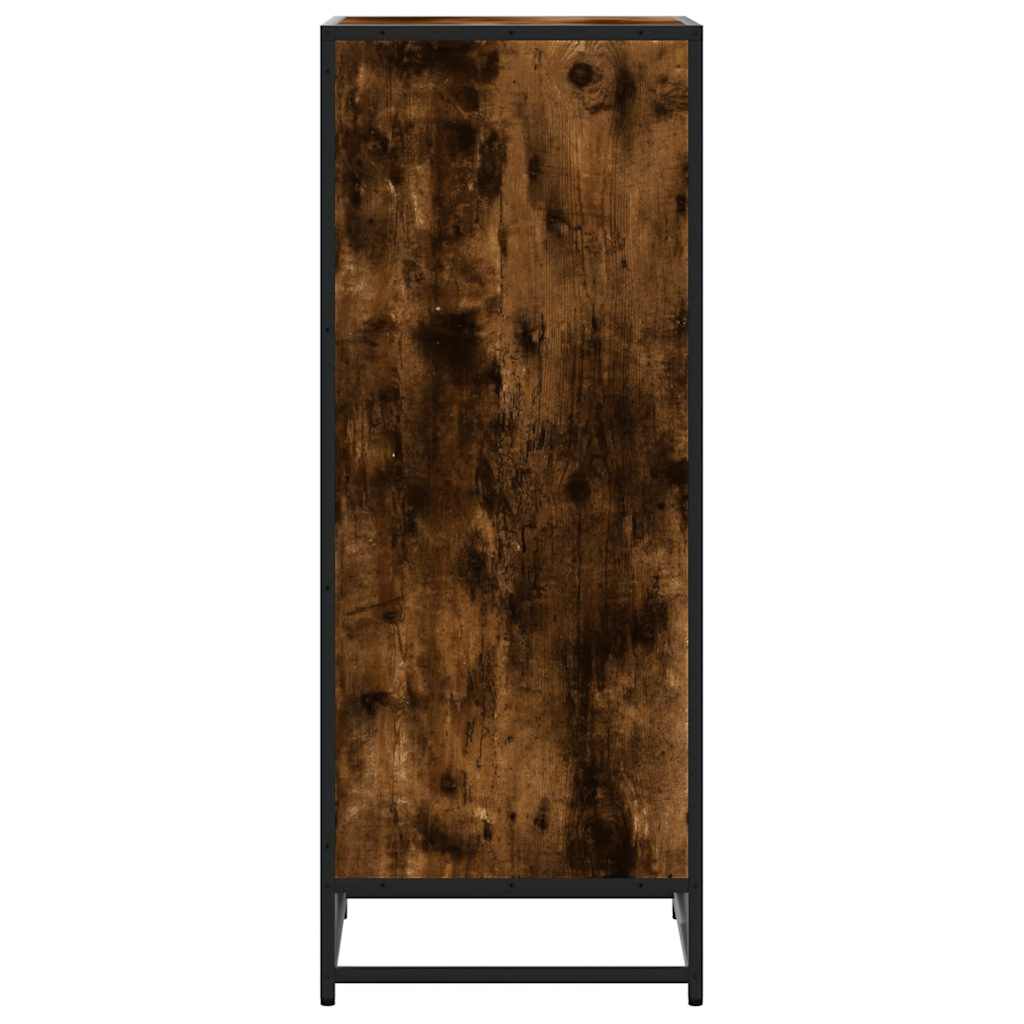 vidaXL Παπουτσοθήκη Καπνιστή Δρυς 48x38x97,5 εκ. Επεξεργασμένο Ξύλο