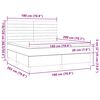 vidaXL &Kappa;&rho;&epsilon;&beta;ά&tau;&iota; Boxspring &mu;&epsilon; &Sigma;&tau;&rho;ώ&mu;&alpha; &Sigma;&kappa;&omicron;ύ&rho;&omicron; &Kappa;&alpha;&phi;έ 180x200 &epsilon;&kappa; &Upsilon;&phi;&alpha;&sigma;&mu;ά&tau;&iota;&nu;&omicron;