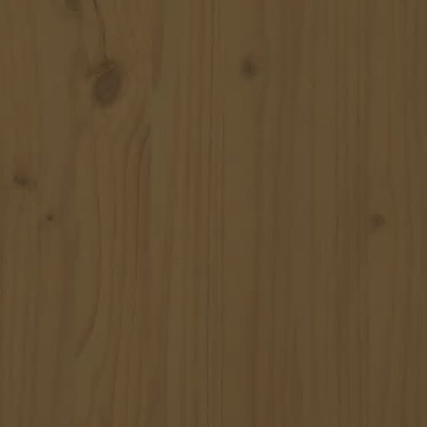 vidaXL Κομοδίνο Καφέ Μελί 35 x 34 x 32 εκ. από Μασίφ Ξύλο Πεύκου