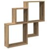 vidaXL &Rho;ά&phi;&iota; &tau;&omicron;ί&chi;&omicron;&upsilon; Artisan Oak 80x15x78,5 cm &Kappa;&alpha;&tau;&alpha;&sigma;&kappa;&epsilon;&upsilon;&alpha;&sigma;&mu;έ&nu;&omicron; &xi;ύ&lambda;&omicron;