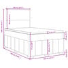 vidaXL &Kappa;&rho;&epsilon;&beta;ά&tau;&iota; Boxspring &mu;&epsilon; &Sigma;&tau;&rho;ώ&mu;&alpha; &Sigma;&kappa;&omicron;ύ&rho;&omicron; &Kappa;&alpha;&phi;έ 120x190 &epsilon;&kappa; &Upsilon;&phi;&alpha;&sigma;&mu;ά&tau;&iota;&nu;&omicron;