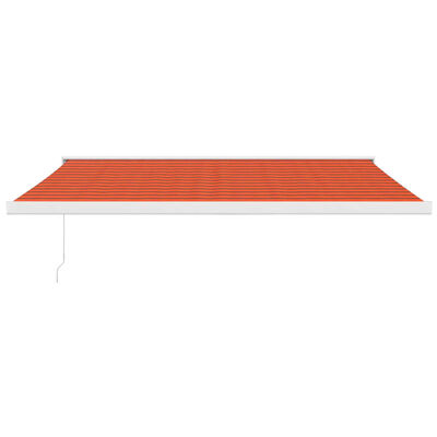 vidaXL Τέντα Πτυσσόμενη Πορτοκαλί / Καφέ 4 x 3 μ. Ύφασμα / Αλουμίνιο
