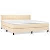 vidaXL &Kappa;&rho;&epsilon;&beta;ά&tau;&iota; Boxspring &mu;&epsilon; &Sigma;&tau;&rho;ώ&mu;&alpha; &Kappa;&rho;&epsilon;&mu; 180x200 &epsilon;&kappa;. &Upsilon;&phi;&alpha;&sigma;&mu;ά&tau;&iota;&nu;&omicron;