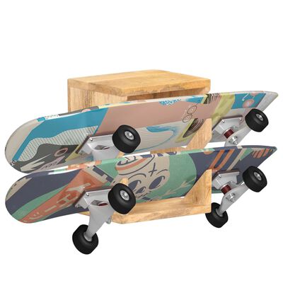 vidaXL Βάση για Skateboard Επιτοίχια 25x20x30 εκ. Μασίφ Ξύλο Μάνγκο