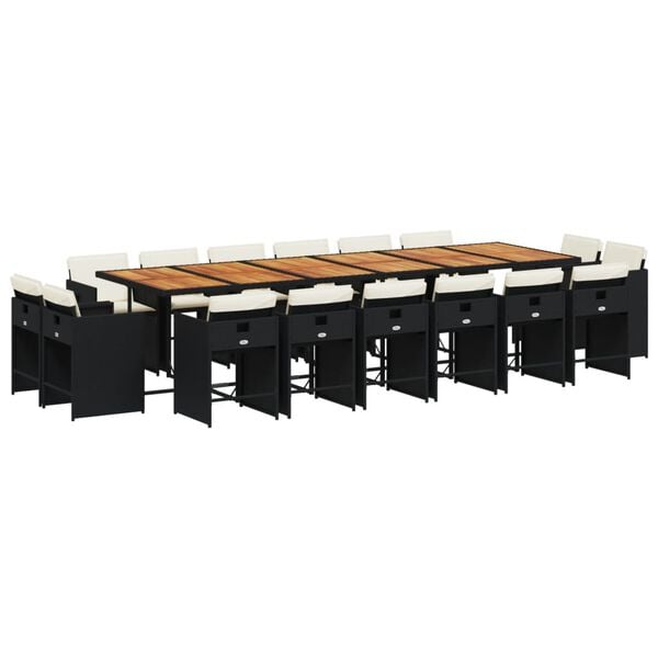 vidaXL &Sigma;&epsilon;&tau; &Tau;&rho;&alpha;&pi;&epsilon;&zeta;&alpha;&rho;ί&alpha;&sigmaf; &Kappa;ή&pi;&omicron;&upsilon; 17 &tau;&epsilon;&mu; &Mu;&alpha;ύ&rho;&omicron; &alpha;&pi;ό &Sigma;&upsilon;&nu;&theta;. &Rho;&alpha;&tau;ά&nu; &mu;&epsilon; &Mu;&alpha;&xi;&iota;&lambda;ά&rho;&iota;&alpha;