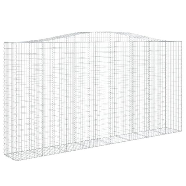 vidaXL Συρματοκιβώτια Τοξωτά 6 τεμ. 400x50x200/220 εκ. Γαλβαν. Ατσάλι