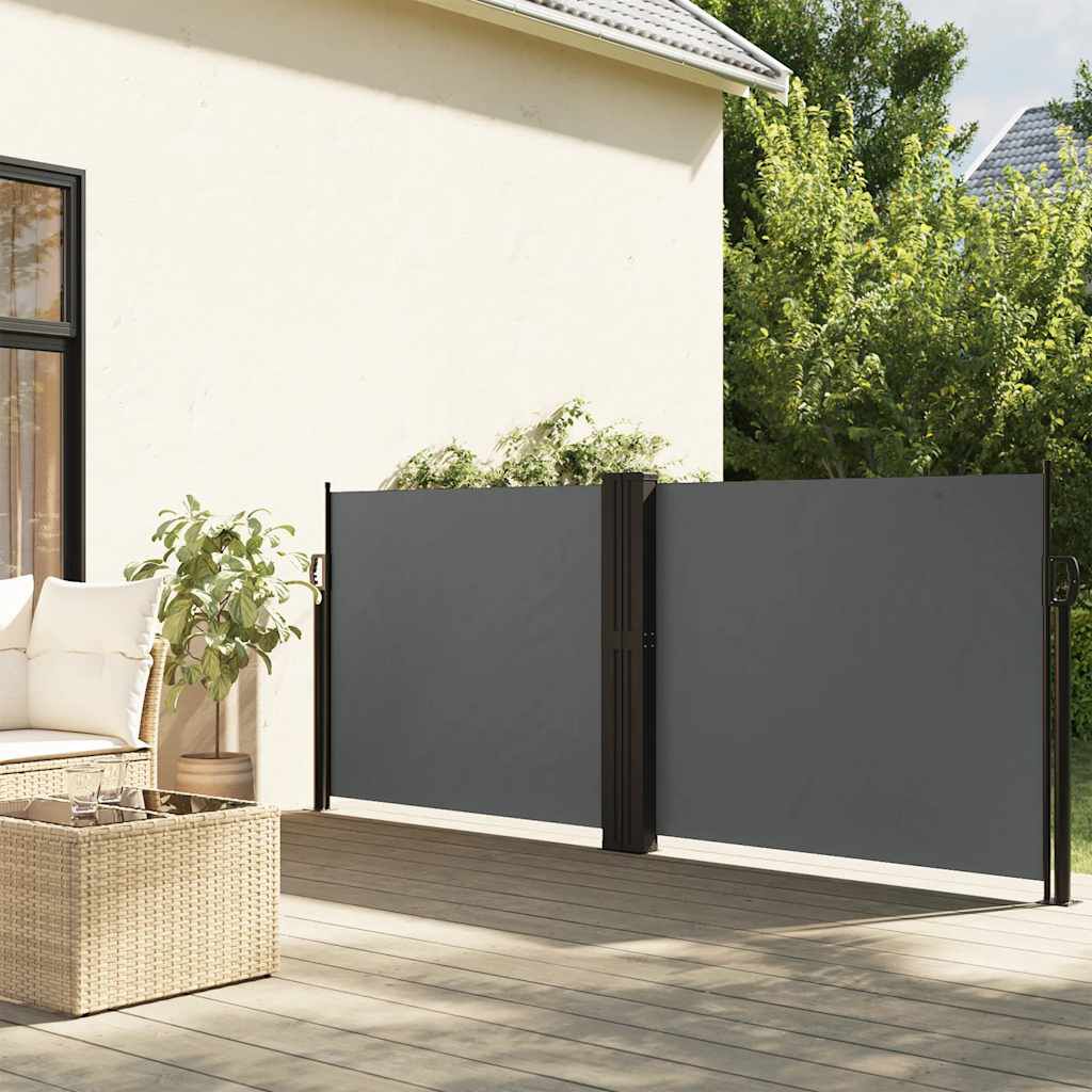 vidaXL Σκίαστρο Πλαϊνό Συρόμενο Ανθρακί 100 x 600 εκ.
