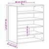 vidaXL Παπουτσοθήκη Γκρι Sonoma 60x35x70 εκ. από Επεξεργασμένο Ξύλο