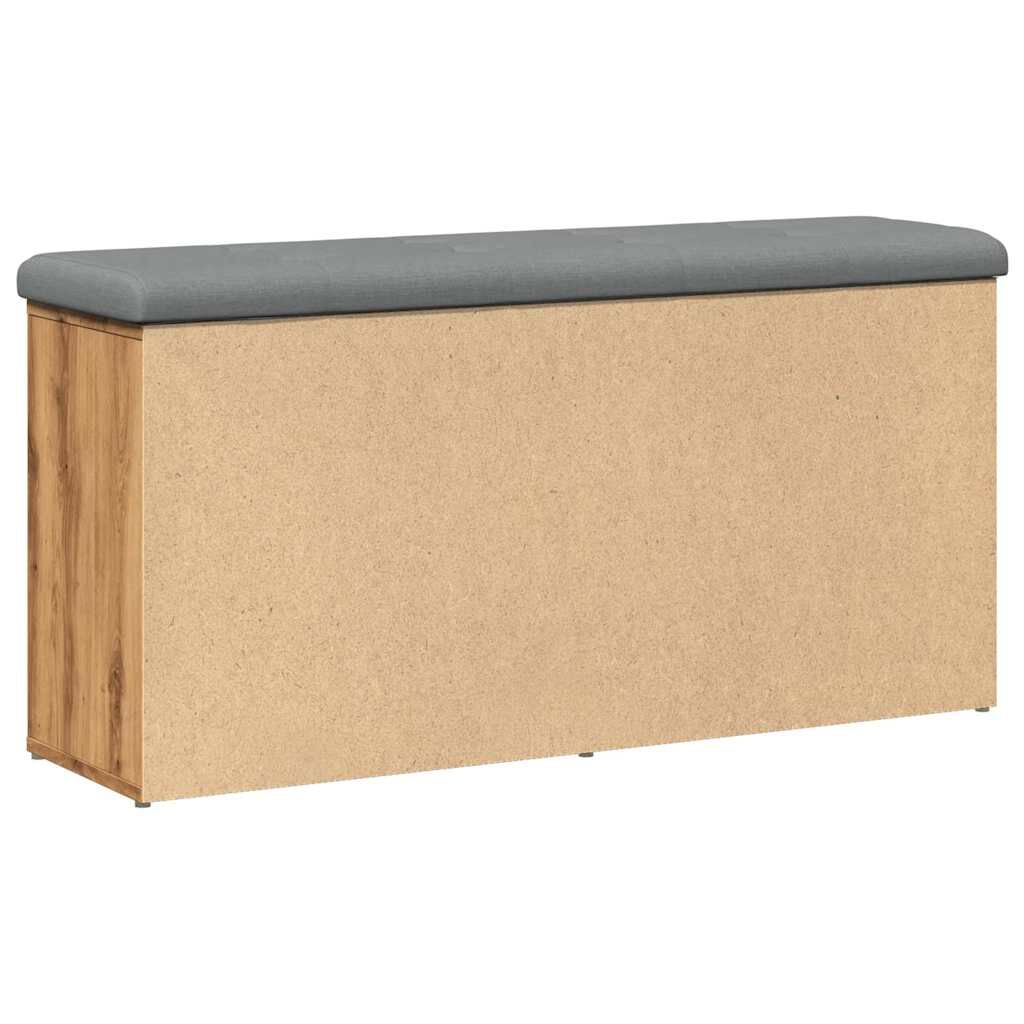 Πάγκος παπουτσιών vidaXL Artisan Oak 102x32x50 cm Κατασκευασμένο ξύλο