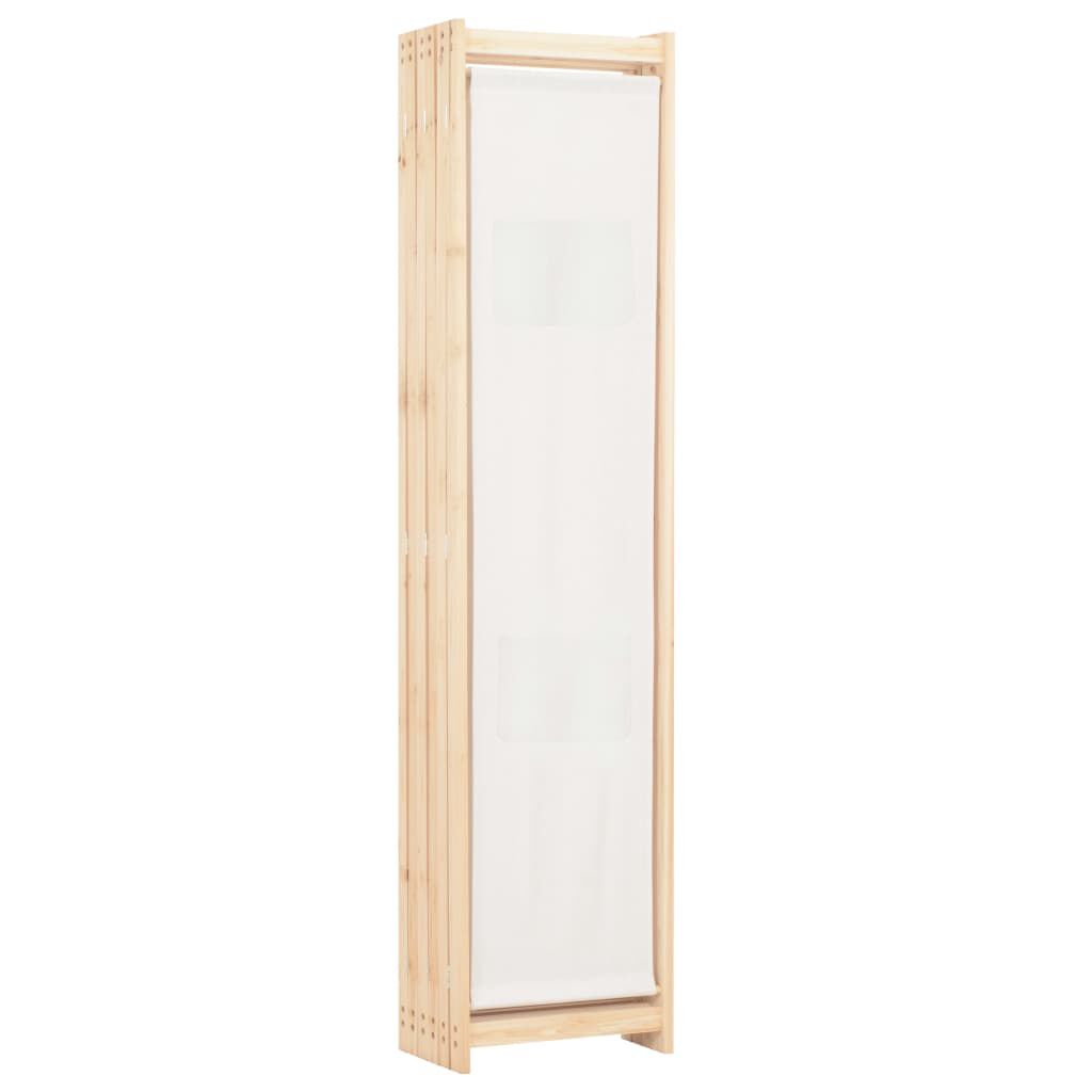 vidaXL Διαχωριστικό Δωματίου με 6 Πάνελ Κρεμ 240x170x4 εκ. Υφασμάτινο