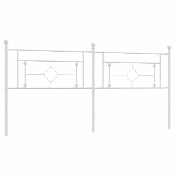 vidaXL Κεφαλάρι Λευκό 200 εκ. Μεταλλικό