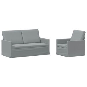 vidaXL &Sigma;&epsilon;&tau; &Kappa;&alpha;&nu;&alpha;&pi;έ 2 pcs &Alpha;&nu;&omicron;&iota;&chi;&tau;ό &gamma;&kappa;&rho;&iota; Ύ&phi;&alpha;&sigma;&mu;&alpha;