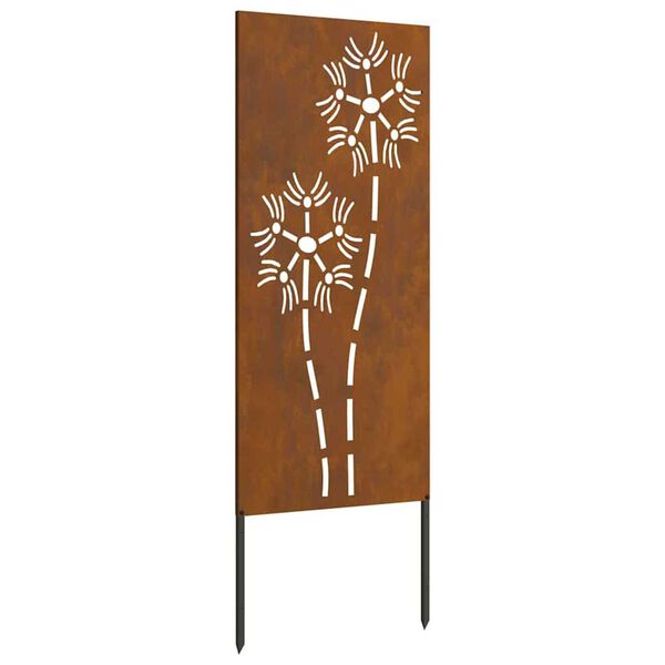 vidaXL Διακοσμητική Πλάκα Κήπου Άλλο Σκ rusty 50 x 140 cm