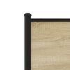 vidaXL Σκελετός Κρεβ. Χωρίς Στρώμα Sonoma Δρυς 75x190 εκ. Μεταλλικό