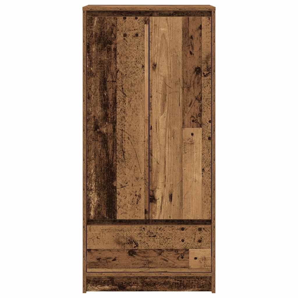 vidaXL Ντουλάπι με συρτάρι 55,5x34x119,5 εκ. Ξύλινο μηχανουργικό ξύλο