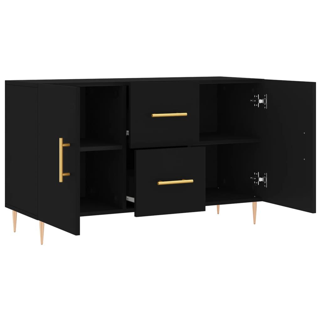 vidaXL Ντουλάπι Μαύρο 100x36x60 εκ. από Επεξεργασμένο Ξύλο