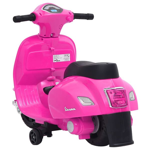 vidaXL Παιχνίδι Ηλεκτρικό Μοτοσικλέτα Vespa GTS300 Ροζ