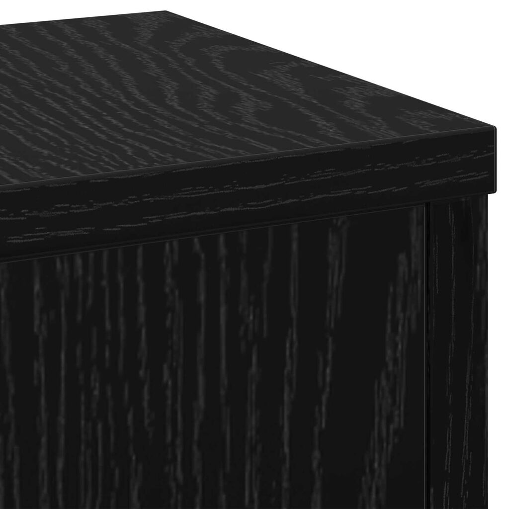 vidaXL Βάσεις Φυτών 2 τεμάχια Μαύρης Δρυός 17x17x60 εκ. Επεξεργασμένο Ξύλο