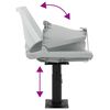vidaXL Καθίσματα Σκάφους με Ορθοστάτη Ρυθμ. Ύψος 360° Περιστροφή