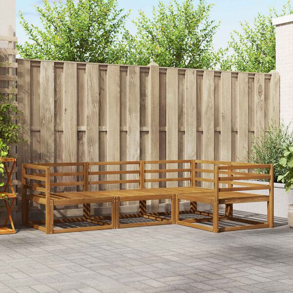 vidaXL &Sigma;&epsilon;&iota;&rho;ά &Kappa;&alpha;&nu;&alpha;&pi;έ &Epsilon;&xi;&omega;&tau;&epsilon;&rho;&iota;&kappa;&omicron;ύ 4 pcs &Phi;&upsilon;&sigma;&iota;&kappa;ό &Sigma;&tau;&epsilon;&rho;&epsilon;ό &Xi;ύ&lambda;&omicron; &Alpha;&kappa;&alpha;&kappa;ί&alpha;&sigmaf;