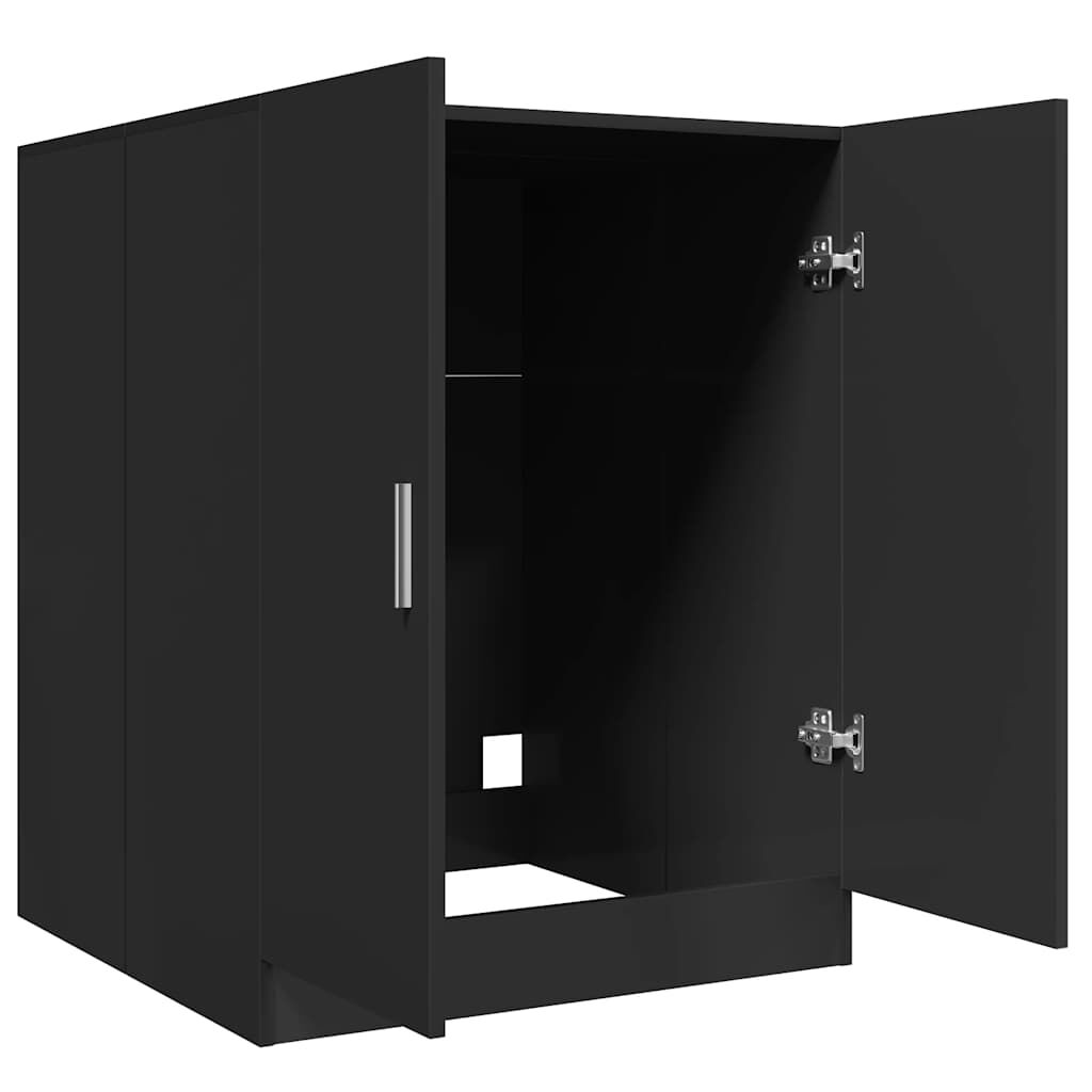 vidaXL Ντουλάπι Πλυντηρίου Μαύρο 71 x 71,5 x 91,5 εκ.