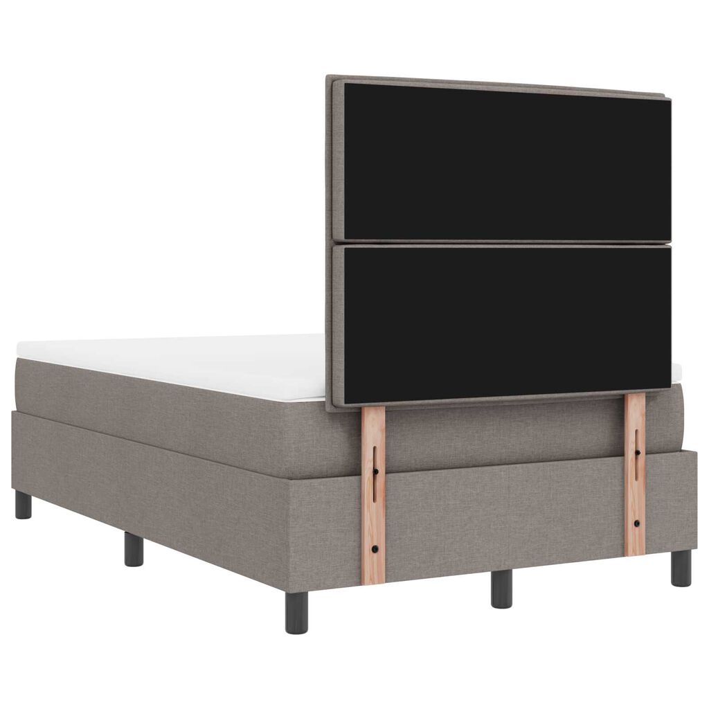 vidaXL Κρεβάτι Box Spring με Μαξιλάρι Ταύρος 120x200 εκ Υφάσματος