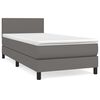 vidaXL &Kappa;&rho;&epsilon;&beta;ά&tau;&iota; Boxspring &mu;&epsilon; &Sigma;&tau;&rho;ώ&mu;&alpha; &Gamma;&kappa;&rho;&iota; 90x200 &epsilon;&kappa;. &alpha;&pi;ό &Sigma;&upsilon;&nu;&theta;&epsilon;&tau;&iota;&kappa;ό &Delta;έ&rho;&mu;&alpha;